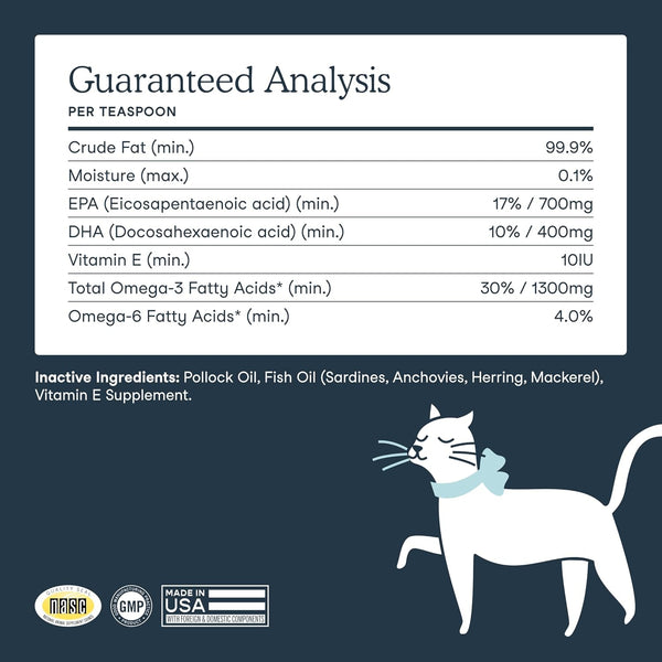 Fera Pets Liquid Fish Oil - Non GMO Omega 3 for Dogs & Cats, 16 Oz | Non-Gmo Omega 3 Fish Oil for Dogs & Cats with Vitamin E That Supports Joint, Heart, Skin & Coat Health8