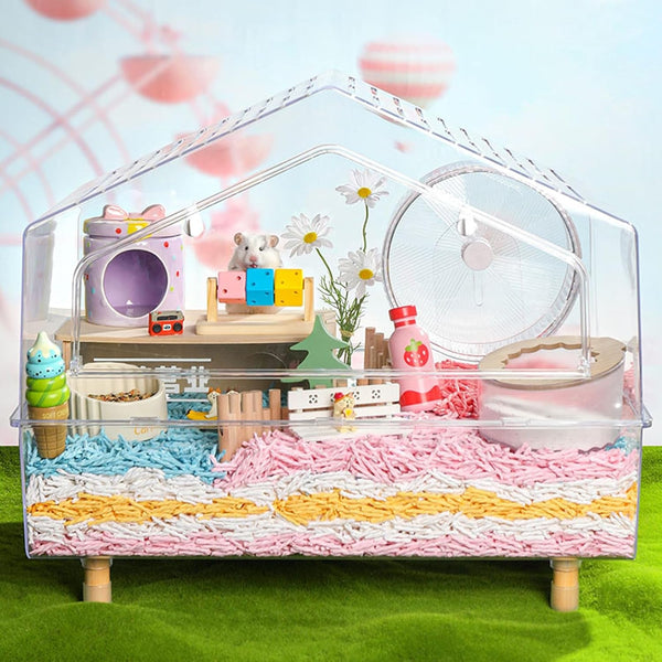 Hamster Enrichment Toys, Hamster Chew Toys, Wooden Small Animal Cage Accessories, for Syrian & Dwarf Hamsters, Gerbils, Rats6