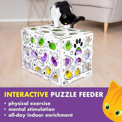 Cat Amazing MEGA – Cat Treat Puzzle Box – Interactive Food Maze – Cat Puzzle Feeder – Treat Box for Indoor Cats – Enrichment Food Toy – Best Cat Toy for Cats!5