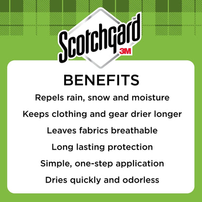 Scotchgard Outdoor Water Shield Spray, 13 Oz, 1 Pack | Repels Water; Ideal for Outerwear, Tents, Backpacks; Compatible with Canvas, Polyester, and Nylon3