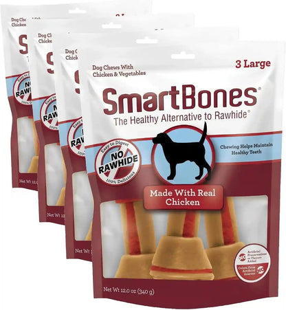 Smartbones Dog Chews, Treat Your Dog to Rawhide-Free Dog Bones, Made with Real Meat and Vegetables, 3 Large15