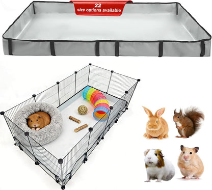DZWLKJ Guinea Pig Cage Liner Tarp Bottom Waterproof and Washable.Available in 22 Sizes. Base Also for Rabbits, Bunny, Chinchesillas, Hedgehog, Ferrets and Other Small Animals(24X48 Inches)11