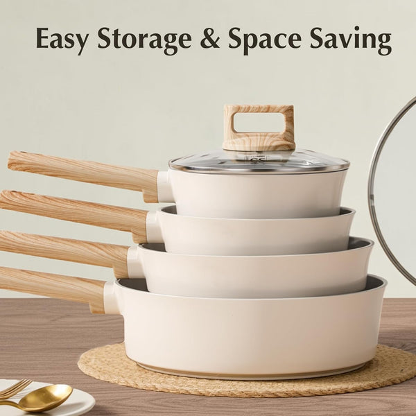 Nonstick Ceramic Cookware Set, Nonstick Pots and Pans Set with Stay-Cool Handles, Non-Toxic Ceramic Kitchen Cooking Set, Induction Compatible Dishwasher Safe, PFAS and PFOA Free7