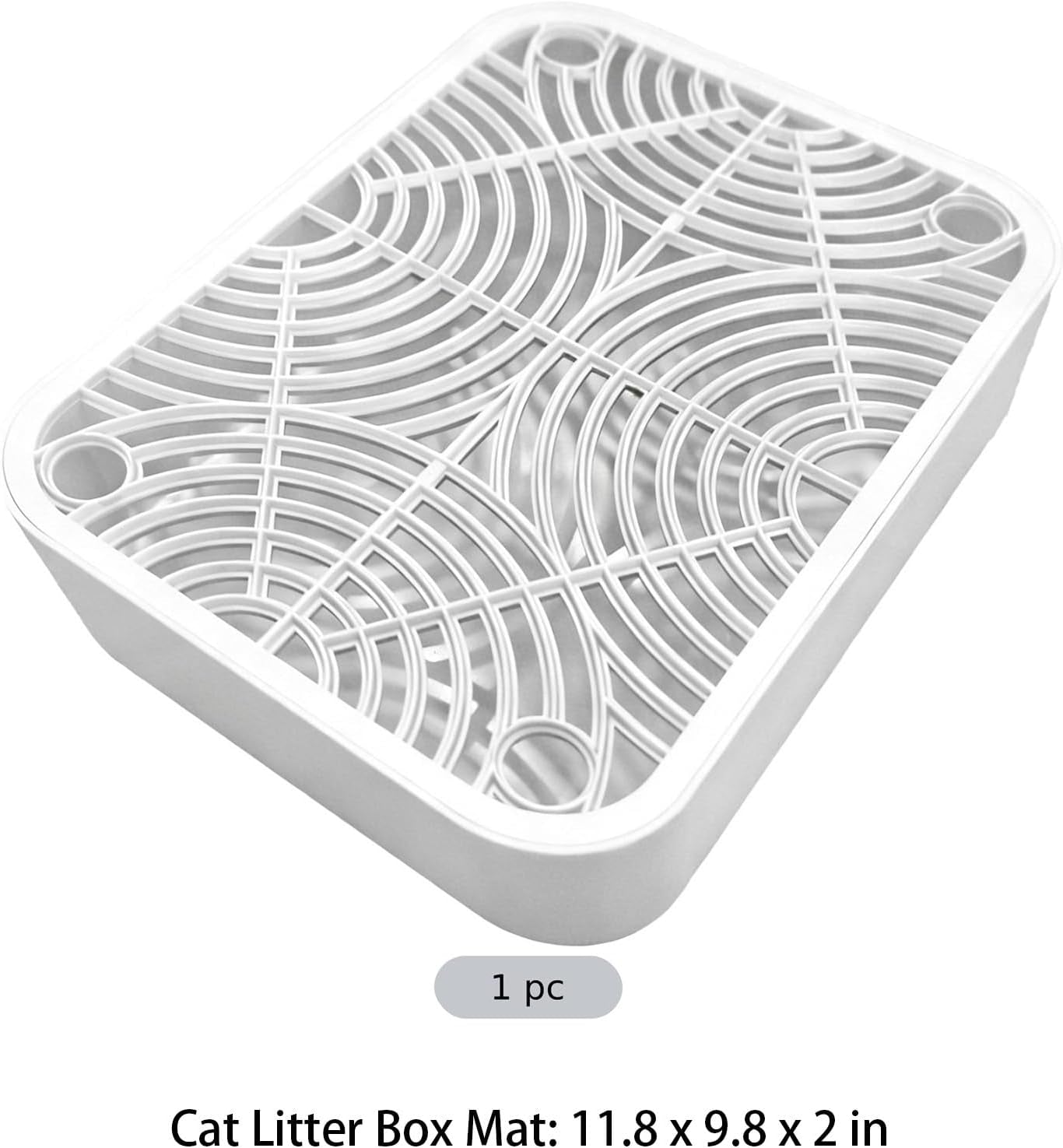 2-in-cat-litter-box-ramp-with-filter-11-8-x-9-8-in-prevents-litter-dispersion-cleans-paws-white