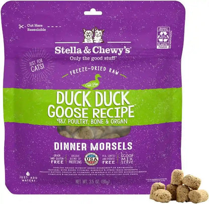 Stella & Chewy'S Freeze-Dried Raw Cat Dinner Morsels - Premium Chicken Recipe with 98% Cage-Free Meat & Organs - Natural Grain-Free Cat & Kitten Food - Made in USA - 3.5 Oz24