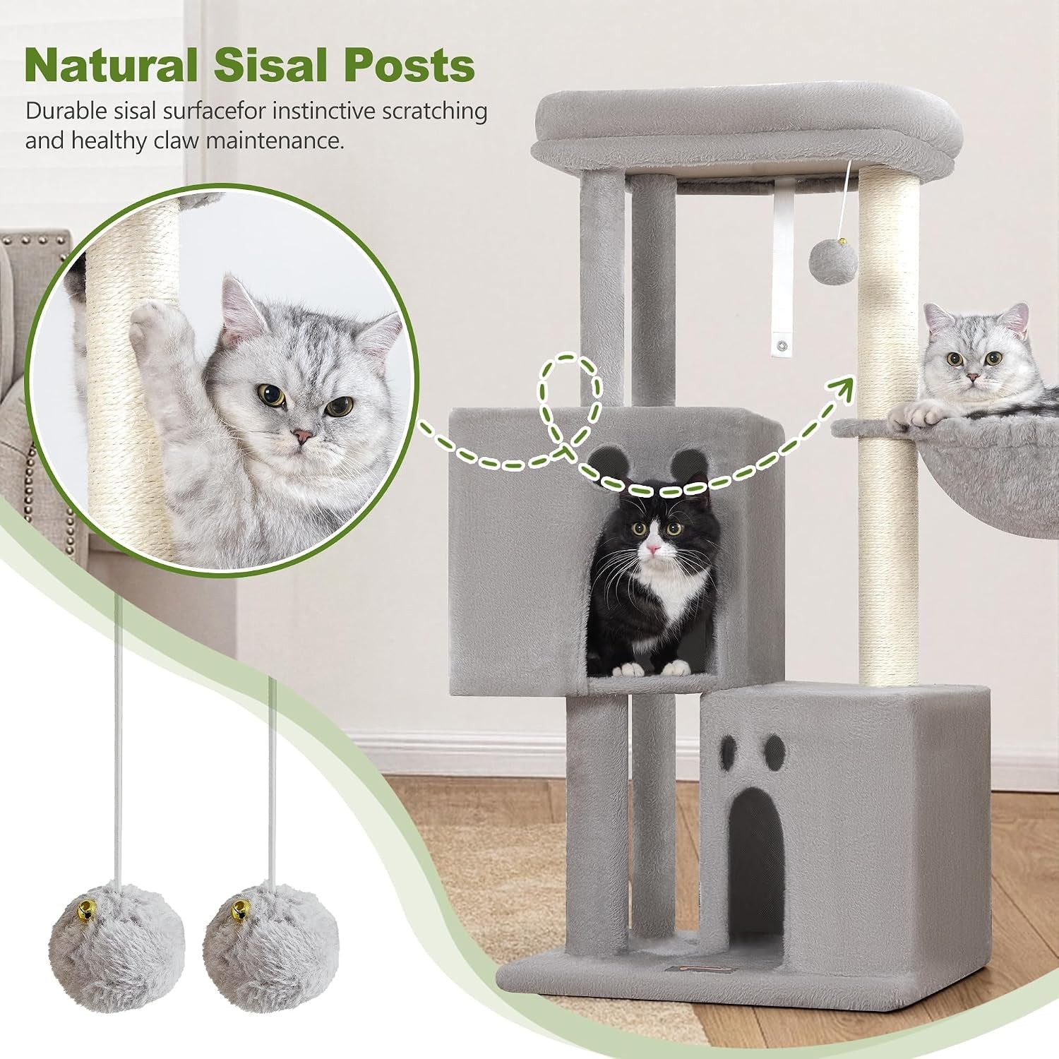 small-cat-tree-tower-for-indoor-cats-40-in-medium-cat-bed-scratching-posts-multi-level-compact-kitty-kitten-houses-climbing-trees-stands-with-2-condos-sisal-post-perch-platform-hammock-plush-toy-balls