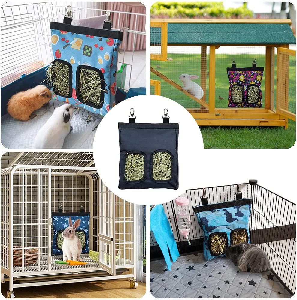rioussi-guinea-pig-hay-feeder-hanging-rabbit-hay-feeder-bag-blueflower-upgraded-double-layer-fabric-bite-resistant-cleaner-hay-less-mess-small-animal-hay-holder-for-bunnies-chinchillas
