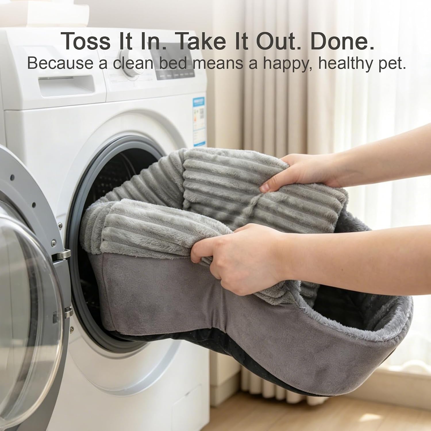 cat-bed-cave-with-pillow-cat-toys-cat-bed-for-indoor-cats-dog-17-7in-up-to-15-lbs-dual-sided-cushion-reversible-comfort-for-all-seasons-semi-enclosed-design-machine-washable-grey