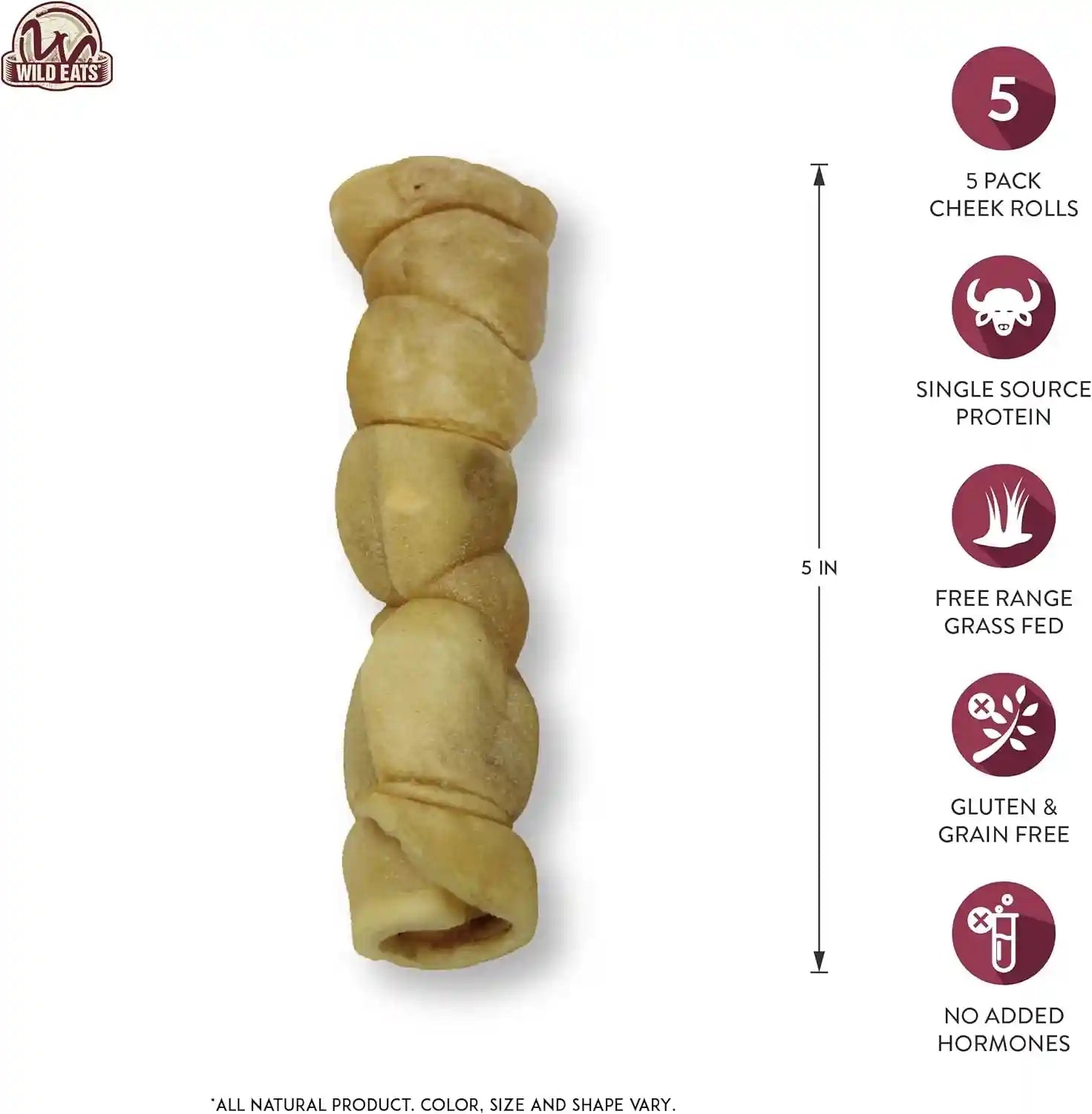 wild-eats-water-buffalo-retriever-style-cheek-rolls-dog-chews-pack-of-5-long-lasting-treats-and-bones-for-aggressive-gnawing-and-large-sized-breeds-works-as-a-satisfying-substitute-for-pig-ears