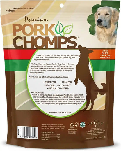 Pork Chomps Dog Chews, 5 in Munchy Sticks, Assorted Flavors, 50 Count | Oven-Baked from Real Pork Skin - a Rawhide-Free Chew That'S Low in Fat, High in Protein, and Easy to Digest6