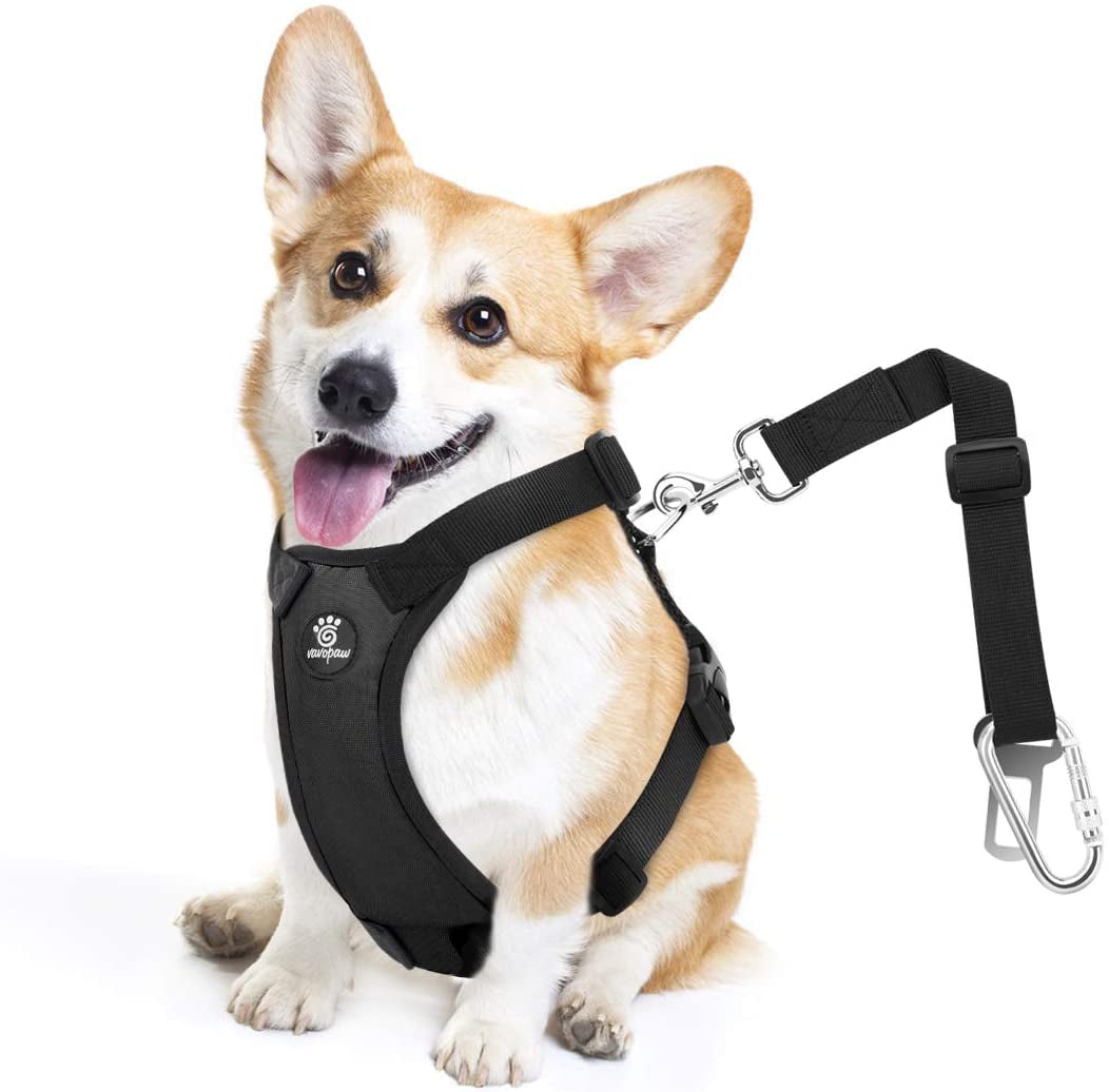 vavopaw-dog-seat-belt-vest-harness-for-car-2-in-1-seatbelt-buckle-soft-breathable-mesh-adjustable-buckle-nylon-heavy-duty-pet-safety-seat-belts-for-small-medium-large-pets-black-l