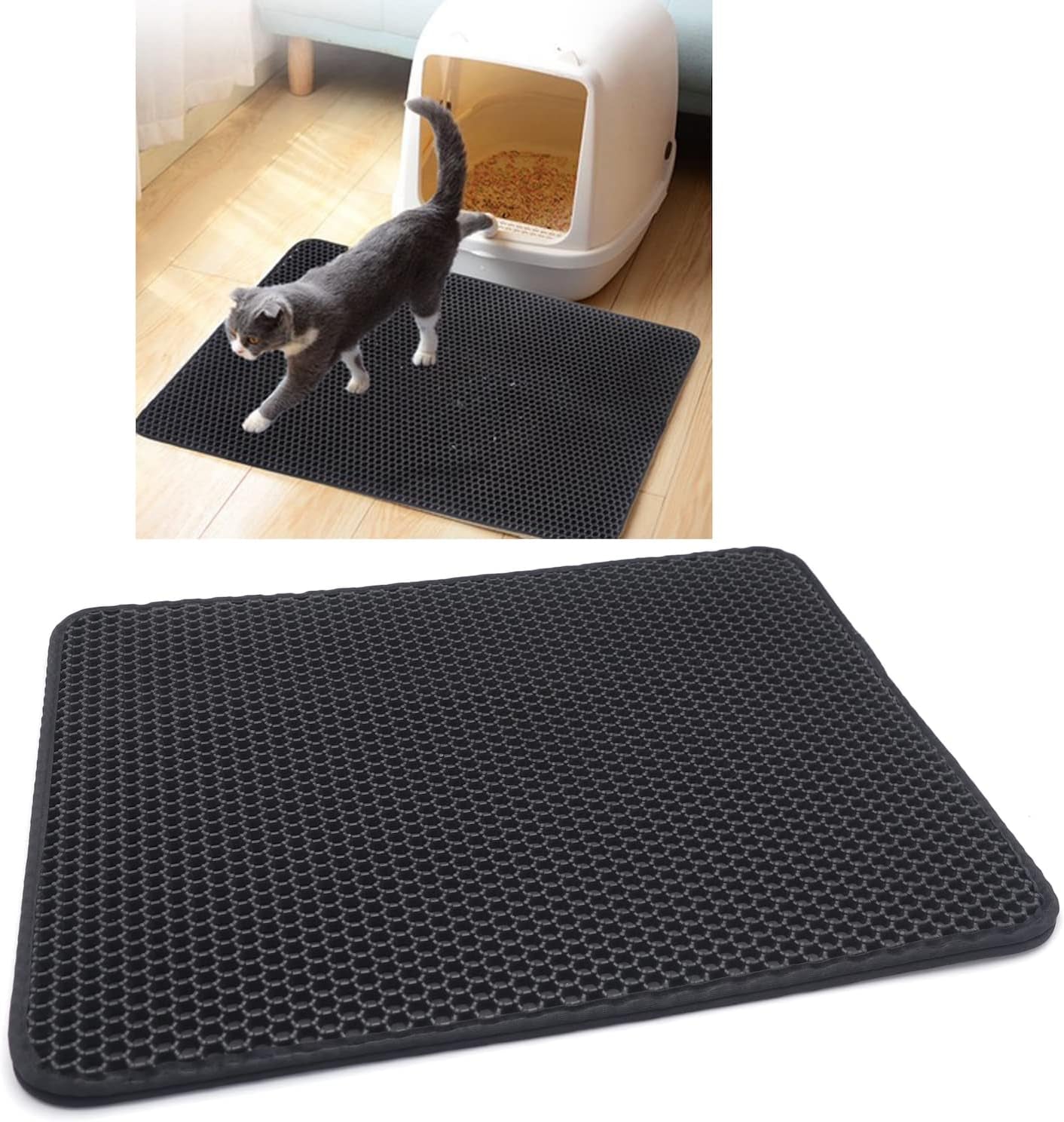 xkmt-animal-pet-supplies-cats-litter-housebreaking-75x58-black-cat-litter-mat-double-layer-pad-trapper-folding-pad-eva-foam-rubber