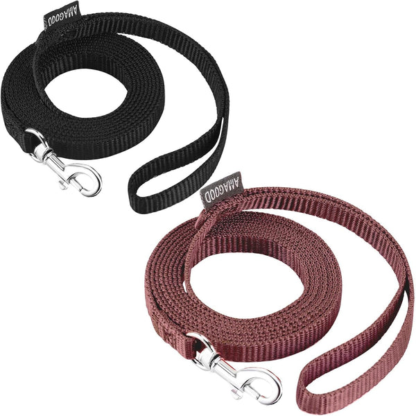 AMAGOOD 6 FT Puppy/Leash, Strong Traditional Style with Easy to Use Collar Hook, Great for Small, Medium and Large Dogs (5/8In X 6 Ft, Purple)30