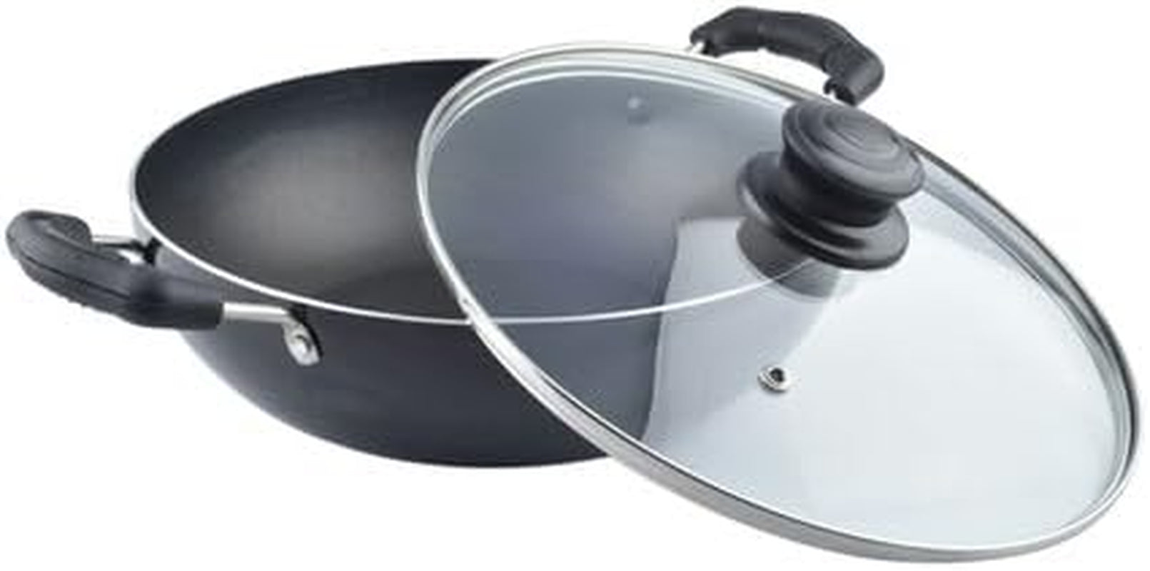 kadai-with-glass-lid-all-purpose-pan-nonstick-coating-kadhai-deep-stir-fry-for-gas-and-induction-cooktop-aluminium-skillet-wok-3mm-2-2-ltr-diameter-9-5-inch