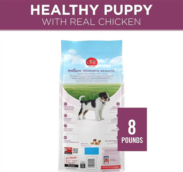 Purina ONE plus Healthy Puppy Formula High Protein Natural Dry Puppy Food with Added Vitamins, Minerals and Nutrients - 8 Lb. Bag10