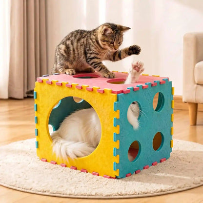 41 Pcs Interactive Cat Toys for Indoor Cats, Kitten Toys with Soft Pillow, Catnip Toys, Chew Rope, Feather Wand, Springs and Balls for Indoor Kittens2