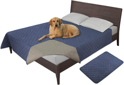 Easy-Going 100% Waterproof Dog Bed Cover, Non-Slip Pet Blanket for Furniture, Washable Couch Cover, Repleasement Sofa Cover (68X82 In,Gray)20