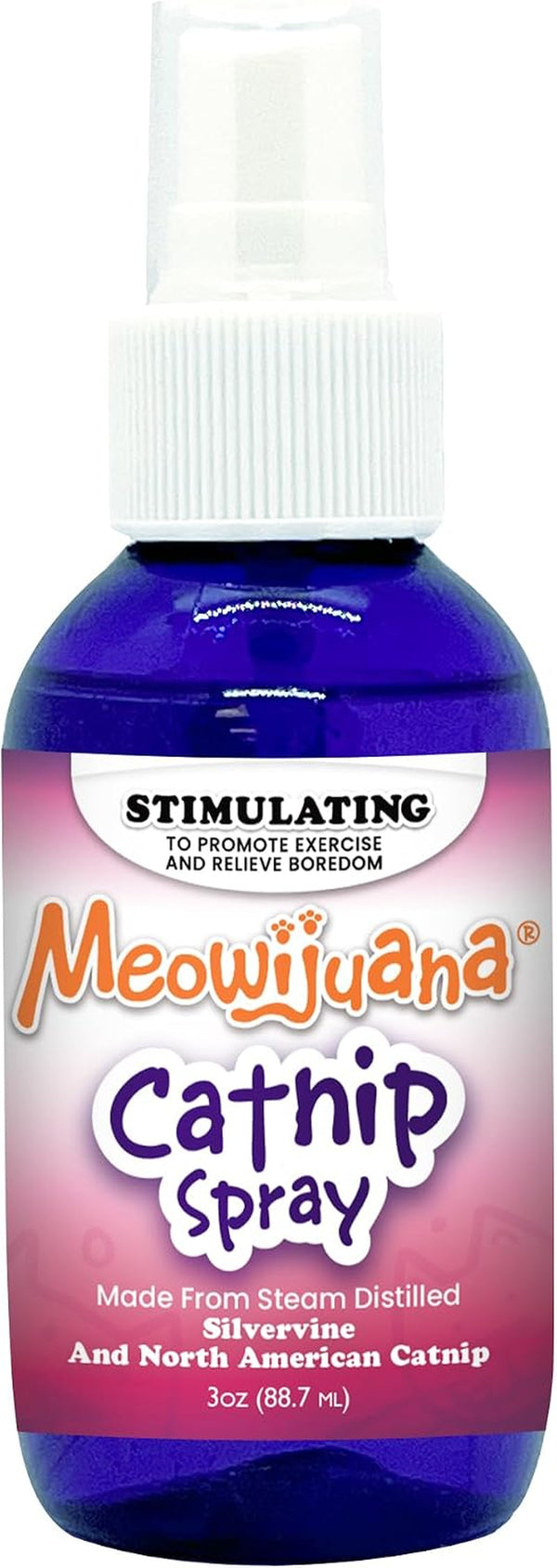 Meowijuana Premium Catnip Spray for Cats, 3 Oz | High Potency | Organic Catnip Oil Spray for Cats, 3 Oz; Redirects Scratching, Revives Toys; Made in USA, Safe for Multi-Cat Homes12