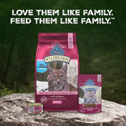 Blue Buffalo Wilderness with Salmon Natural High-Protein Grain-Free Dry Food for Adult Cats, Real Salmon First, Antioxidant-Rich Lifesource Bits Support Immunity, Promotes Strong Muscles, 5 Lbs.10