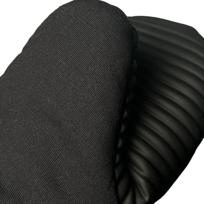 Magnetic Oven Mitts & Pot Holder 3 Pc Set, High Heat Silicone Black | Heat Resistant to 500F, 2 Mini Mitts & 1 Hot Pad, Magnetic Storage, Non-Slip Grip, 100% Machine Washable, Premium Cotton10