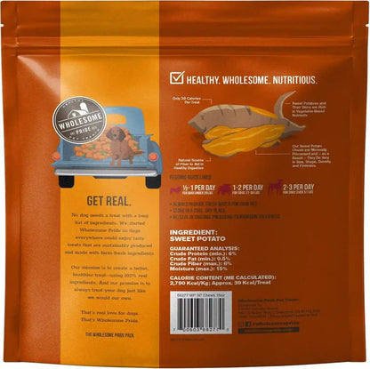 Wholesome Pride Healthy Sweet Potato Chews – Sensitive Stomach Dog Treats, No Preservatives, Single-Ingredient, No Grain, 16 Oz2