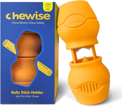 Petclan Chewise Bully Stick Holder for Dogs, Metal Teeth Dog Chew Holder | Prevents Choking, Fits Most Dogs, Bully Sticks & Most Chews, Metal Teeth Grip to the Last Inch, Bpa-Free, Dishwasher Safe1
