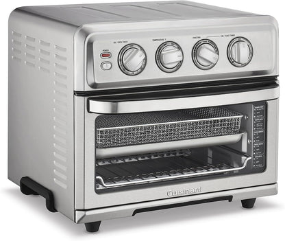 Air Fryer + Convection Toaster Oven, 8-1 Oven with Bake, Grill, Broil & Warm Options, Stainless Steel, TOA-70 & AMB-TOB4 Toaster Oven Baking Pan 4-Pc Set3