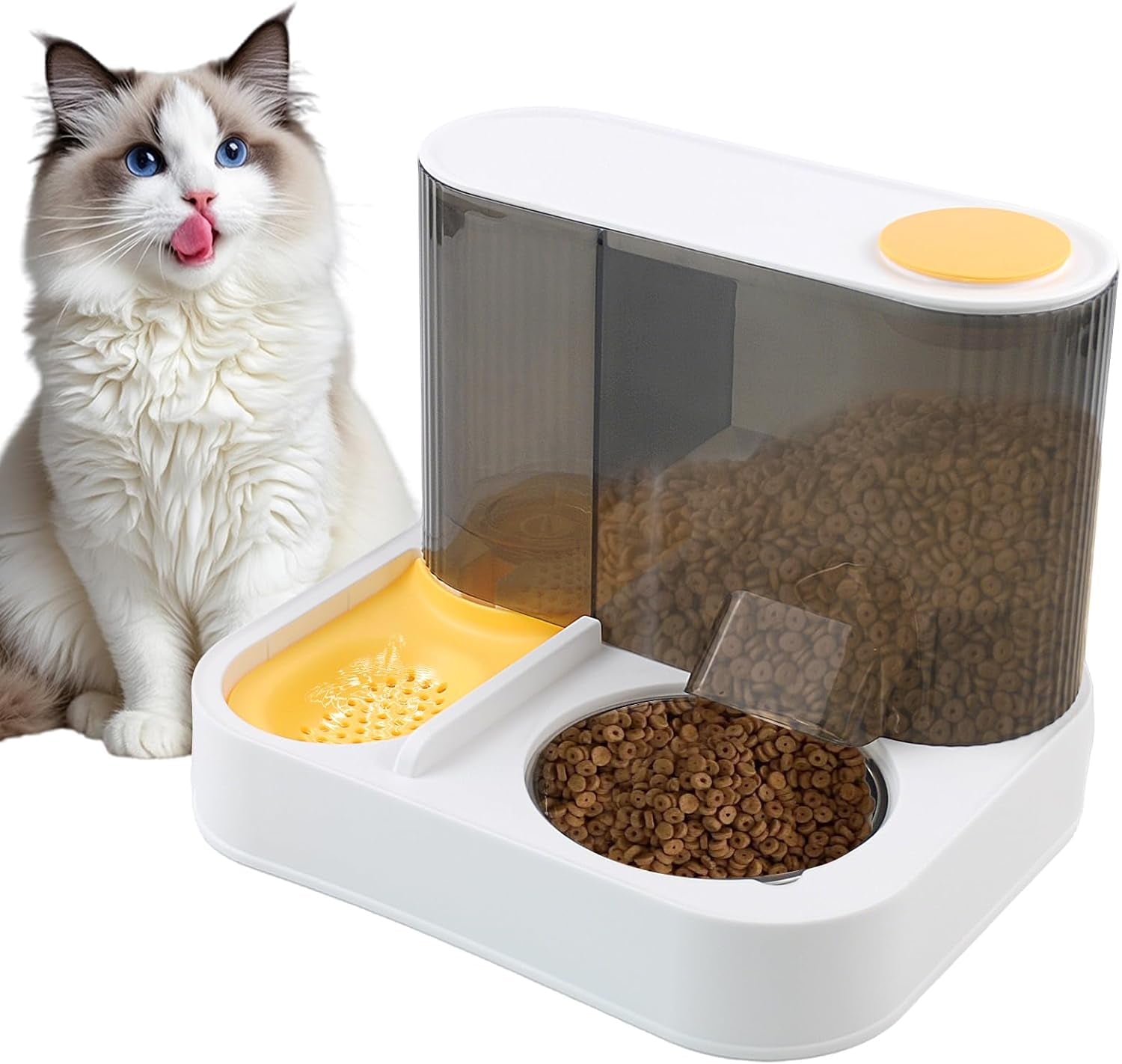 2-in-1-automatic-cat-feeder-water-dispenser-gravity-pet-feeder-stainless-steel-food-water-bowl-all-in-one-large-capacity-self-feeding-for-cats-dogs-small-medium-petsgreen