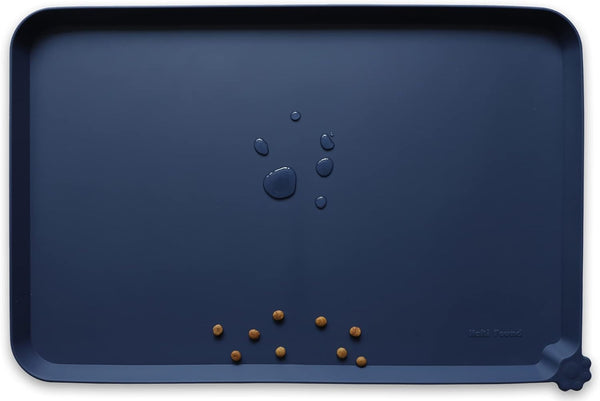 Hoki Found -Waterproof Pet Feeding Mats with High Lips - Multiple Size and Colors for Dogs, Cats & Others-G16