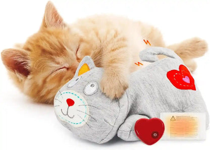 ALL for PAWS Heartbeat Cat Plush Toy – Calming Kitten Companion with Realistic Heartbeat, Anxiety Relief for Indoor Cats Dogs Pets1