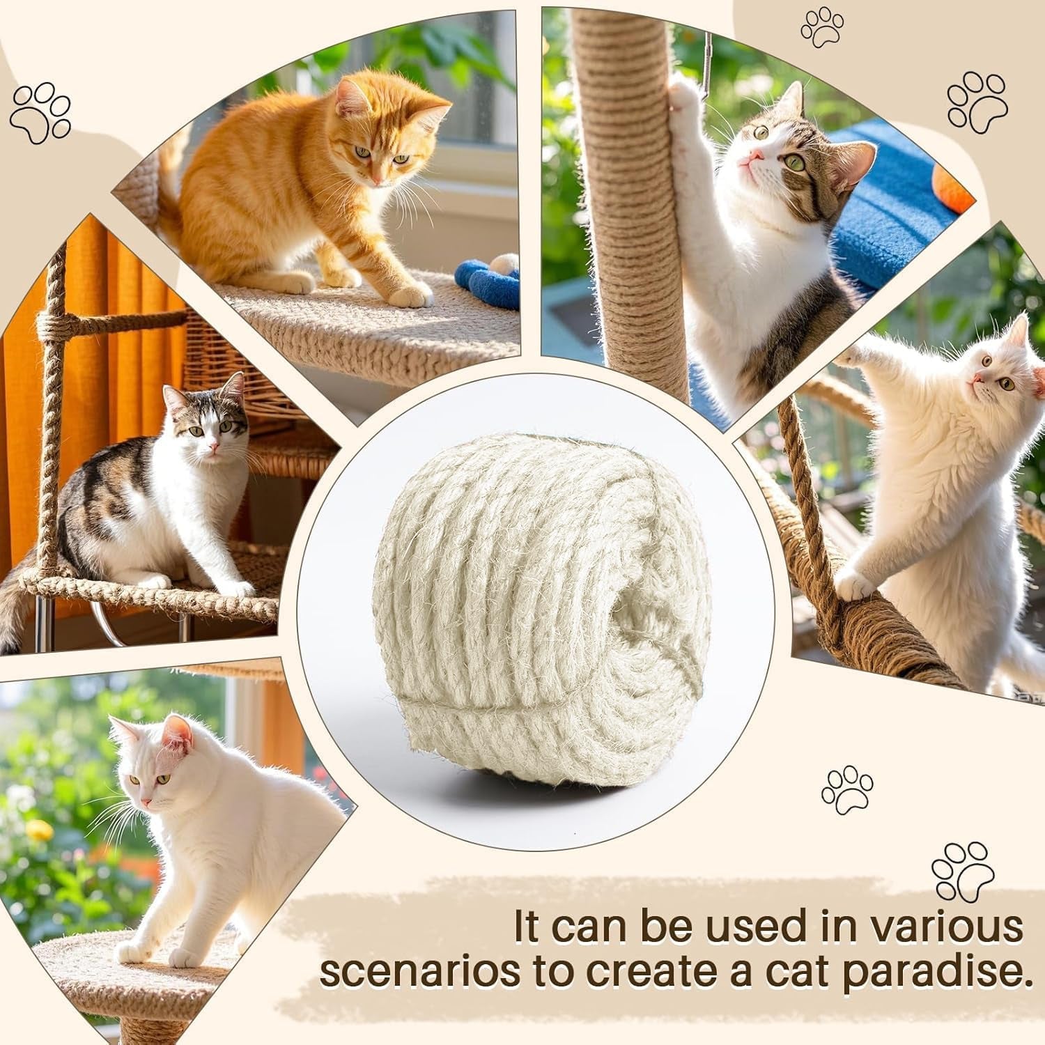 sisal-rope-for-cat-scratcher-1-4-100-ft-cat-tree-twine-for-repairing-cat-scratching-post-replacement-diy-hemp-rope-for-carpet-mat-pet-and-crafts-gardening-home-decorating