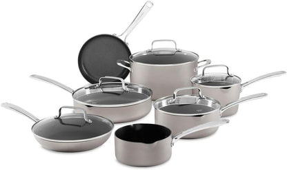Kitchenaid 12-Piece Non-Stick Pour & Strain Aluminum Non Stick Cookware Set Dishwasher Induction Safe1