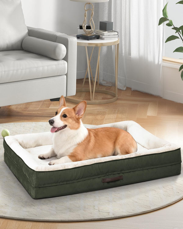 Upvilla Orthopedic Dog Bed XL, Four-Sided Dog Sofa, Washable Cover, Gray16
