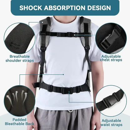 Petsfit Pet Backpack Carrier with Upgrade Waist Cushion Design to Better Fit the Waist, Suitable for Small and Medium Dogs Cats, and Rabbits up to 18 Pounds6