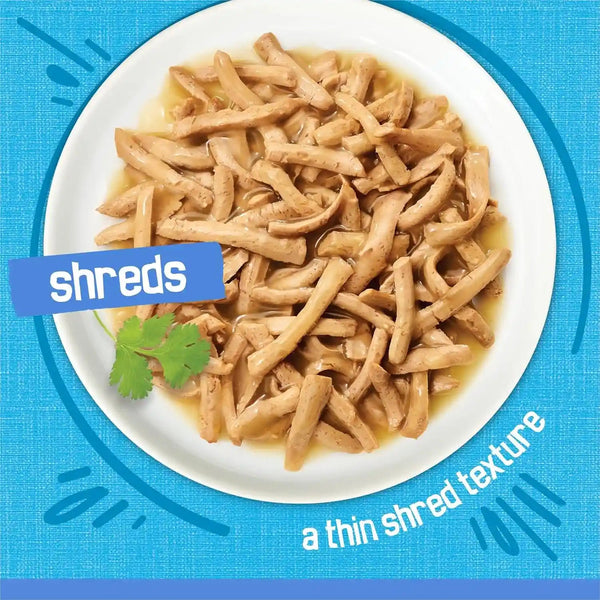 Purina Friskies Shreds with Ocean Whitefish and Tuna in Sauce Wet Cat Food - (Pack of 24) 5.5 Oz. Cans4