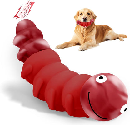 Indestructible Dog Toys for Aggressive Chewers, Tough Chew Proof Toy for Large Dogs, Squeaky Rubber Chew Toy with Beef Flavor for Boredom & Anxiety Relief (Green)8