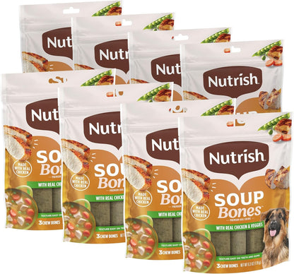 Nutrish Soup Bones Chicken Dog Chews, 23.1 Oz. Bag, 11 Treats (Rachael Ray)10