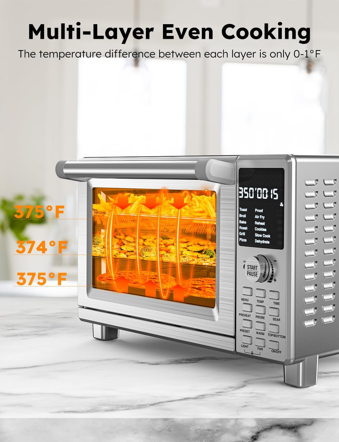 bravo-pro-smart-toaster-oven-countertop-true-air-fryer-combo-improved-convection-35-crispier-112-presets-customizable-pizza-zones-integrated-probe-pfas-free-30qt-stainless-steel