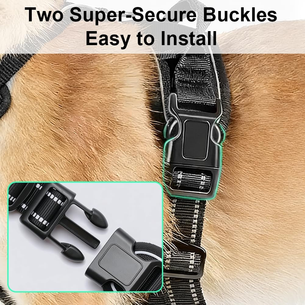 no-pull-dog-harness-adjustable-pet-vest-with-front-back-leash-clips-reflective-comfortable-vest-harness-for-large-dogs-easy-control-handle-for-walking-black-l