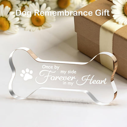 Pet Dog Memorial Remembrance Gifts-Loss of Dog Cat Sympathy Gift Bone Shape | Dog Memorial Gifts for Loss of Dog, Crystal Bone Shape Decor Ornament for Dogs Puppy Keepsake5