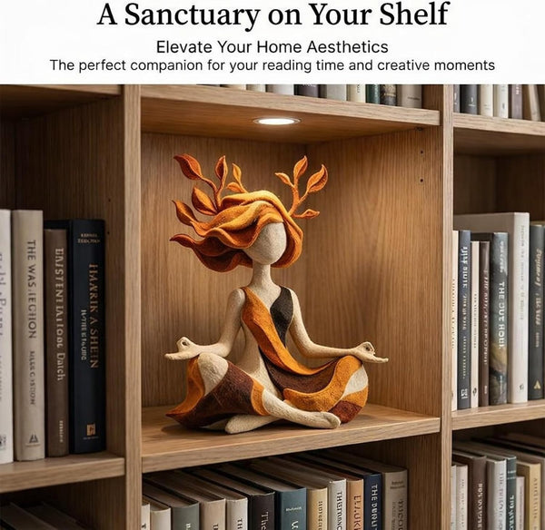 Serenity Growth Meditation Figurine – Abstract Resin Yoga Sculpture for Mindfulness & Inner Peace, Aesthetic Home Decor Statue for Living Room, Bedroom, Desk, Relaxation Gift2