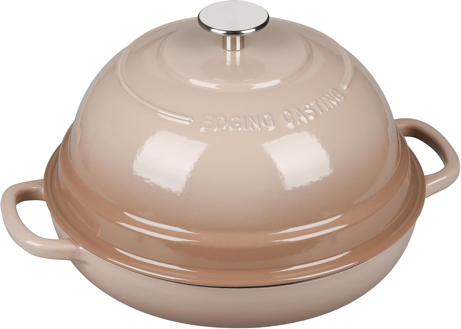 enameled-cast-iron-dutch-oven-pot-with-lid-round-bread-oven-for-homemade-sourdough-bread-baking-6-quart-mocha