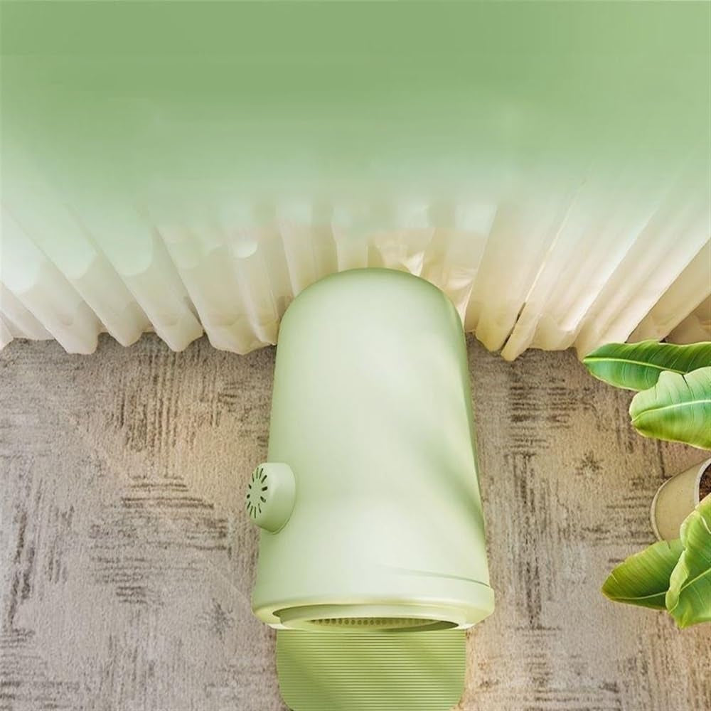 pet-supplies-enclosed-cat-litter-box-with-lid-scoop-splash-proof-large-pan-easy-cleangreen