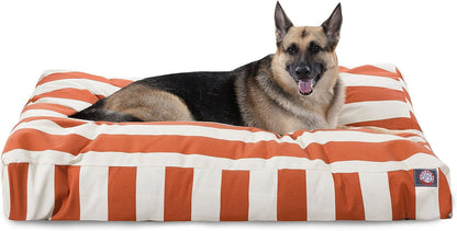 Majestic Pet Stripes Rectangle Medium Dog Bed Washable – Non Slip Comfy Pet Bed – Dog Crate Bed with Removable Washable Cover – Dog Kennel Bed for Sleeping, Polyester Fiber, Medium, Black26
