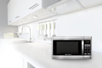 MW1338SB Countertop Microwave Oven, 6 Pre-Programmed Settings, Removable Glass Turntable, Child Safety Lock, 1.3 Cu Ft, 1000W, Stainless Steel5