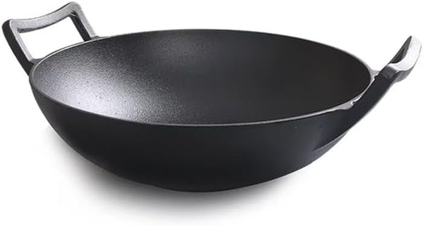 Cast Iron Wok (Wok with Lid 12 Inch)5