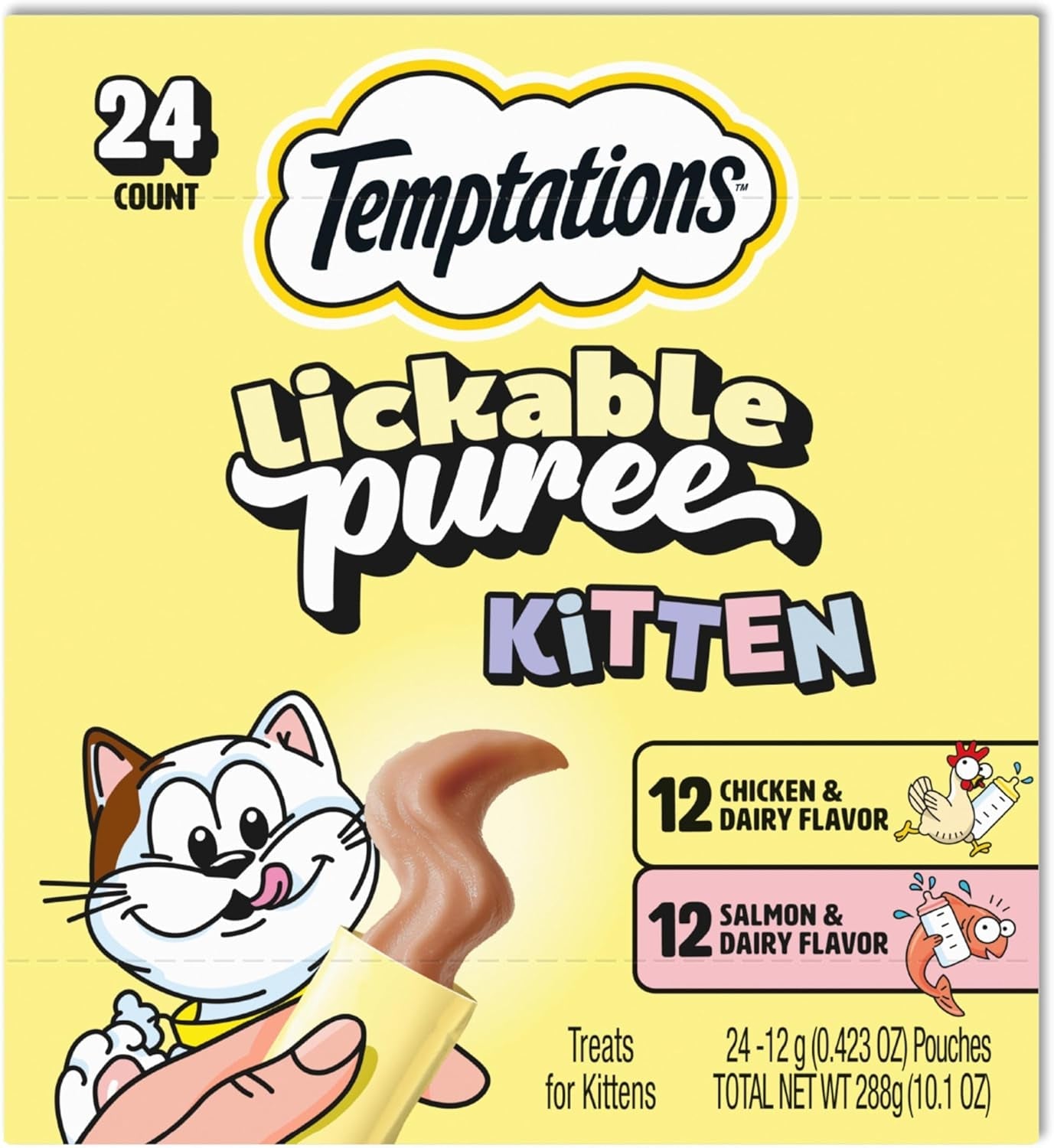 temptations-lickable-puree-kitten-cat-treats-chicken-salmon-24-count-chicken-salmon-dha-supports-brain-development-high-moisture-for-hydration-under-15-cal-pouch-no-added-sugar-or-fillers