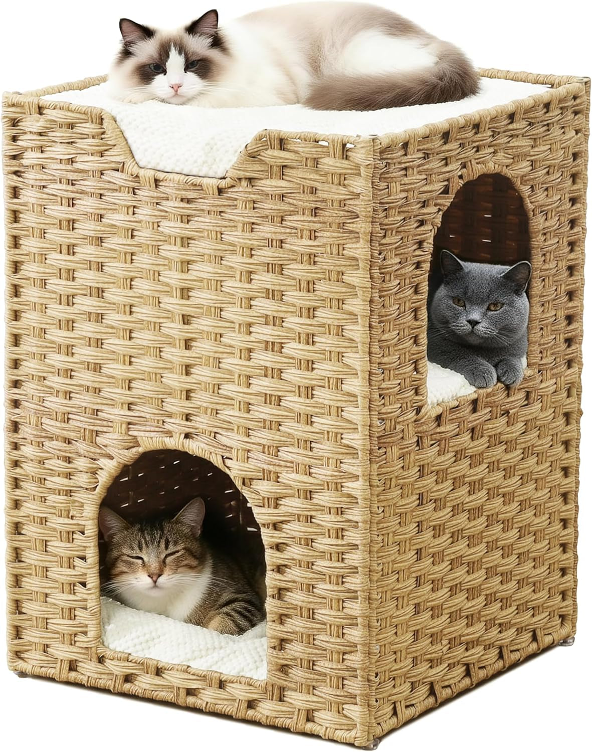 cat-bed-for-indoor-cats-a-stylish-cat-hideaway-cat-house-handwoven-rattan-cat-cave-bed-with-soft-cushion-foldable-cat-cubes-for-indoor-cats-sturdy-cat-perch-furniture-coffee-brown