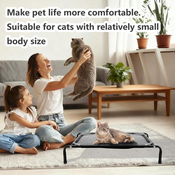 Newly Upgraded Elevated Cat Beds for Indoor - Washable Material, Comfortable Elevated Design for Cats, Ideal for Indoor Use to Keep Pets Cool and Cozy, Suitable for Small and Medium-Sized Cats3