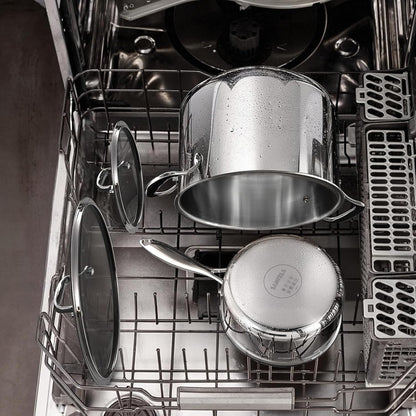10 Pcs Stainless Steel Pots and Pan Sets for Various Cooking Needs | 5 Ply Clad, Compatible with All Cooktops, PTFE, PFAS and PFOA Free, Dishwasher Safe, Oven Safe up to 800F6